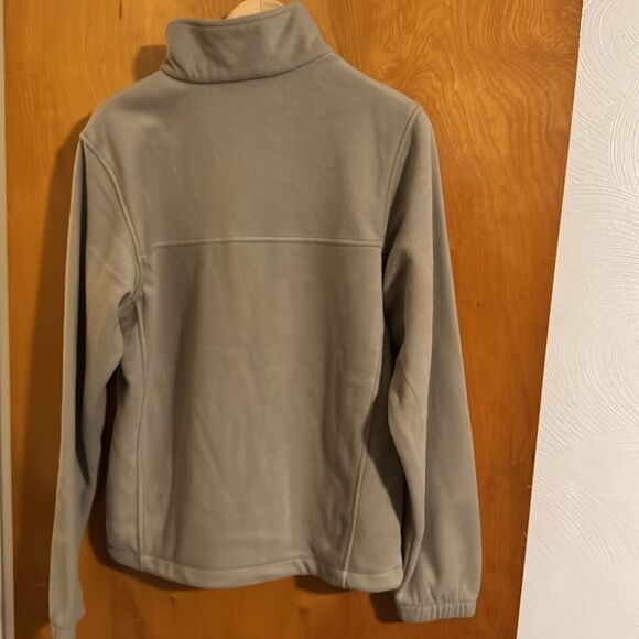 Columbia Jacket Mens Small Tan Zip Pockets Fleece - Picture 4 of 4